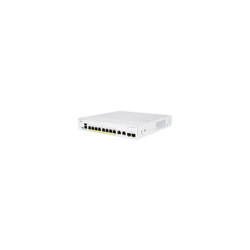 Cisco Business 350 Series 350-8FP-E-2G - Conmutador - L3 - Gestionado - 8 x 10/100/1000 (PoE+) + 2 x