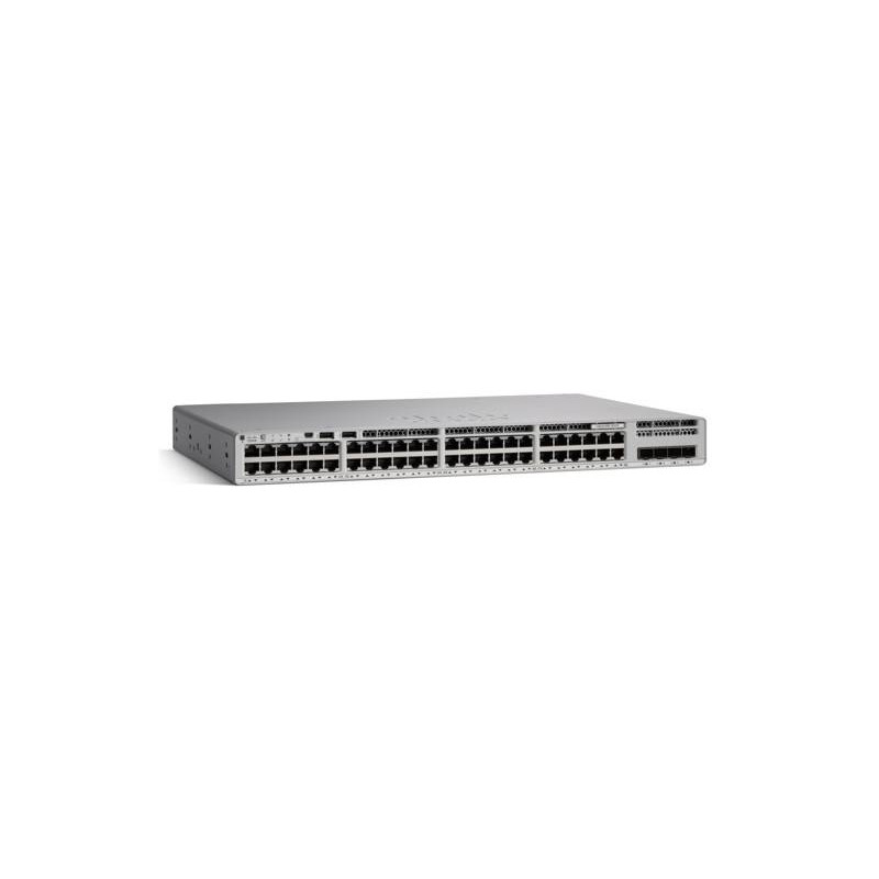 Switch Cisco Gigabit Ethernet Catalyst 9200L, 48 Puertos PoE+ 4x1G, 1000 Entradas - Administrable